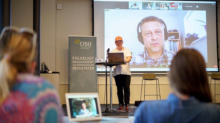 Virtuel paneldebat med fire medlemsorganisationer til den online markering af CISUs 25-års jubilæum. Foto: Anette Sønderby Madsen