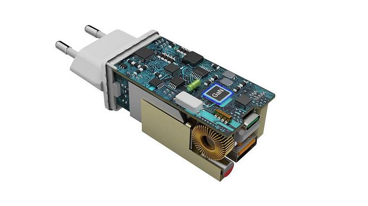 65 W USB-laddare med GaN-teknik från hama möjliggör en snabb men batterisparande uppladdning genom Power Delivery eller Qualcomm® Quick Charge™-teknik 2.0/3.0. Foto: hama