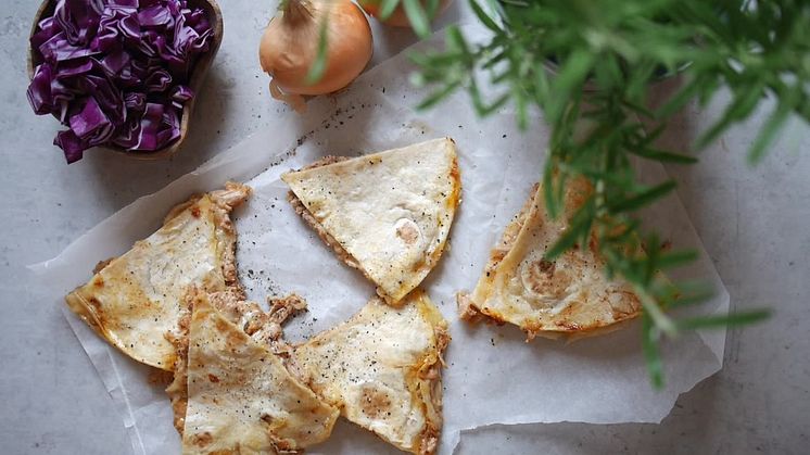 Tulip quesadillas med pulled pork