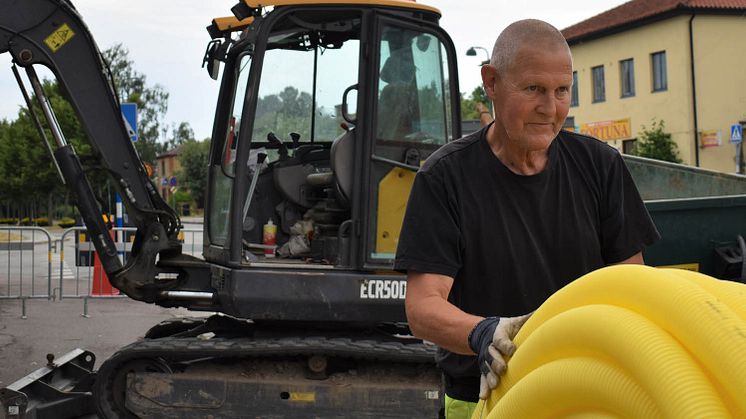 Träffa Anders Andersson från Torna Hällestad som sköter många grävjobb på Skånska Energi.