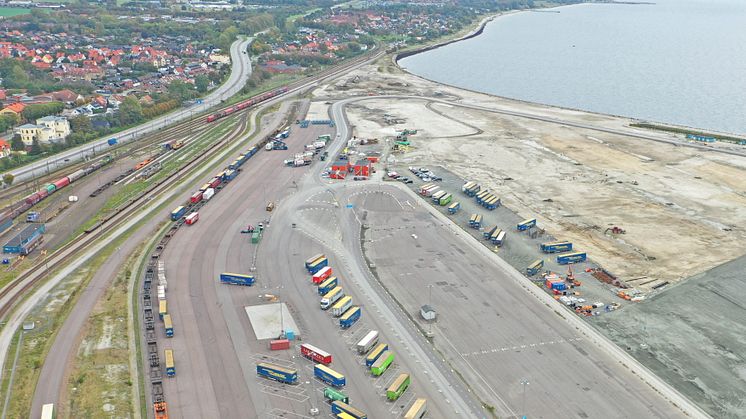 Intermodal terminal i Trelleborgs Hamn