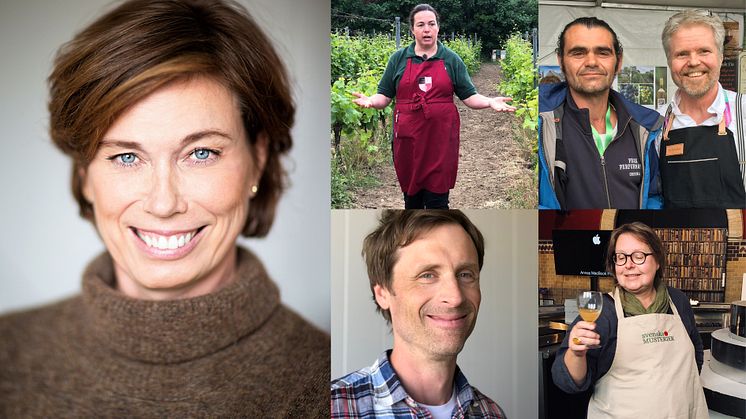 Mischa Billing, Anette Ivarsson på Arilds vingård, Murat Sofrakis på Klagshamns vingård, Jan Rothman på Skånska Spritfabriken, Fredrik Beskow på Beskows Vy och Elisabeth Knöppel på Rörumsro Musteri kommer att vara på plats under Skånska Drycker.