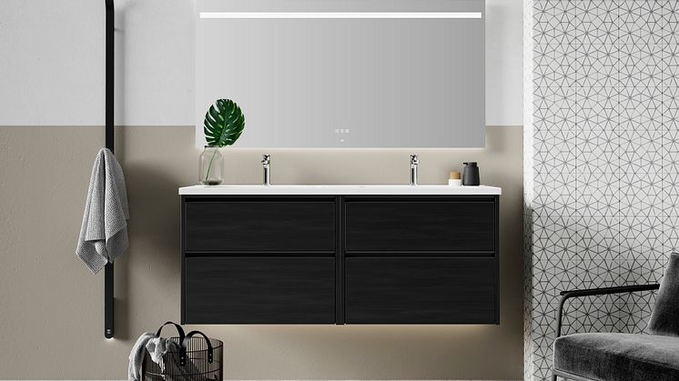Servantskap GRAND Grip 140 i Black Oak