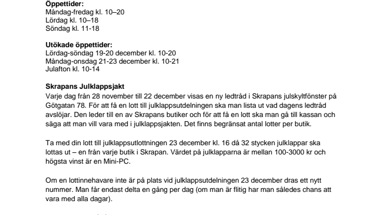 Program Skrapan Jul