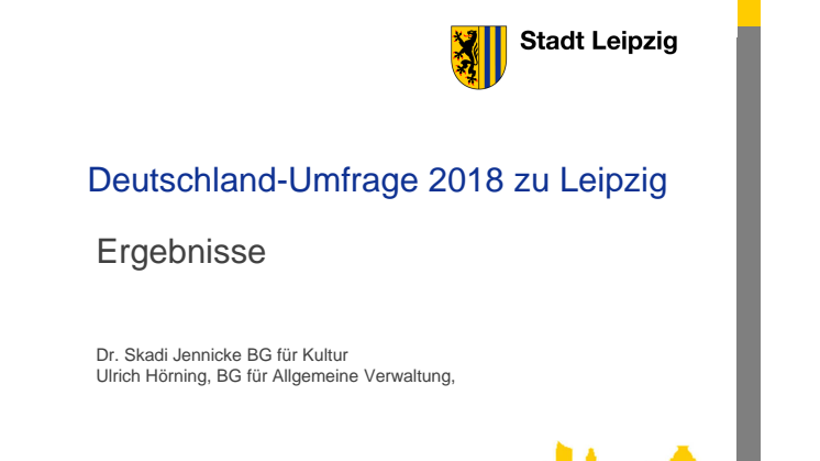 Deutschland-Umfrage 2018 - Ergebnisse für Leipzig