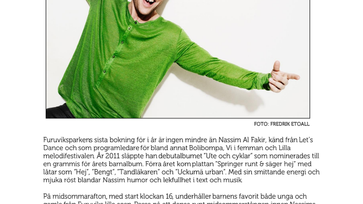 Fira midsommar med Nassim Al Fakir i Furuvik