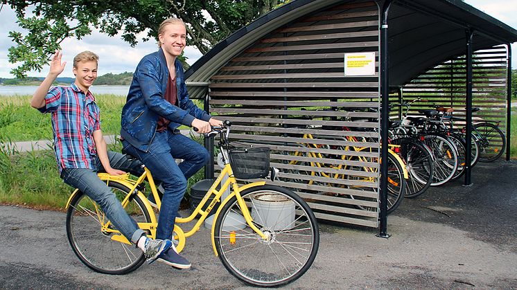 Tekniksprångarna Gabriel Karlsson och Magnus Erikson.