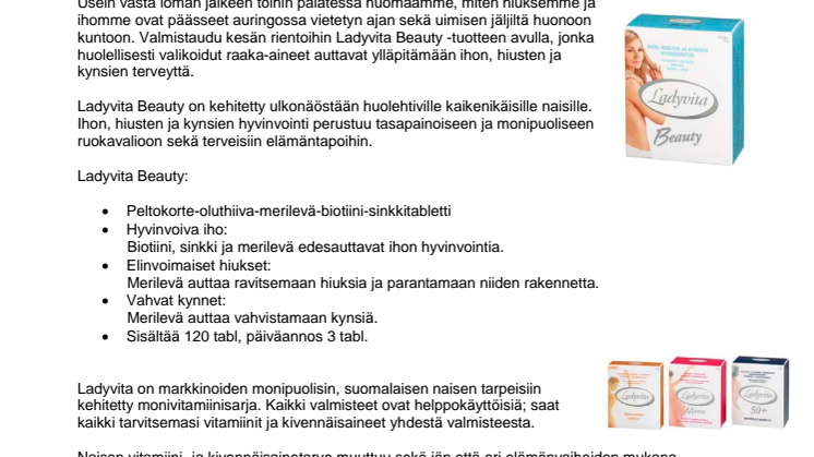 Nyt on aika laittaa iho, hiukset ja kynnet kesäkuntoon! 