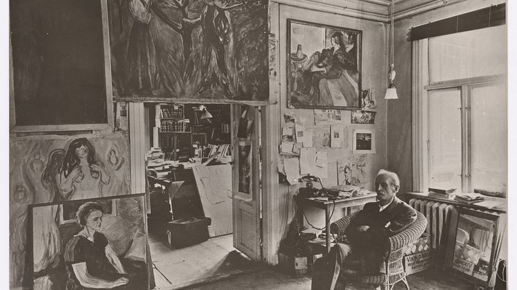 Photo: Edvard Munch at Ekely1943
