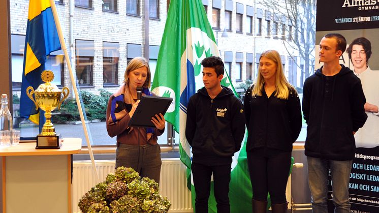 Almåsgymnasiet årets Grön Flagg-skola