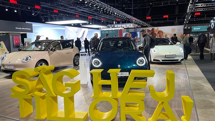 Varmt välkommen till ORA’s monter B05:40 hos eCarExpo, som kör plattan i mattan för åttonde året i rad hos Svenska Mässan i Göteborg den 1 till 3 december.