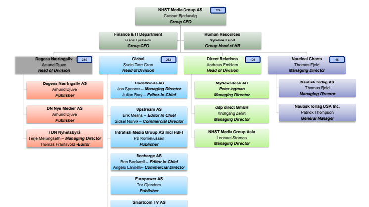 NHST Media Group Org Chart from March 2013