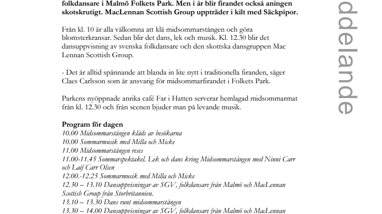 Små grodorna och säckpipor i Folkets Park