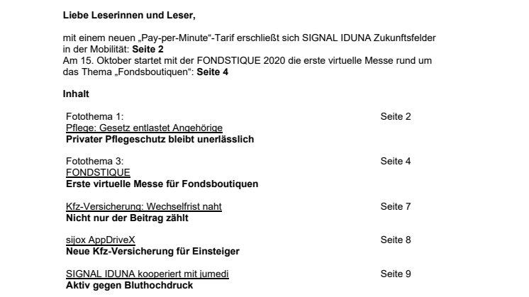 Tipps und Themen 10-2020