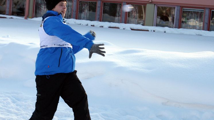 SM i snöbollskrig mycket nära