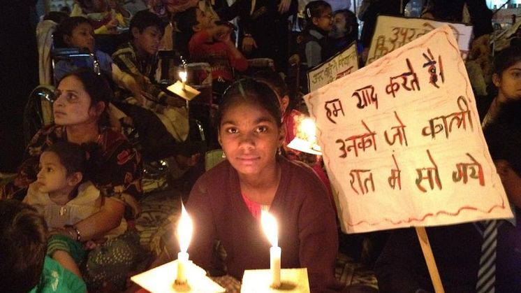 Disabled children celebrate the anniversary of the Bhopal disaster