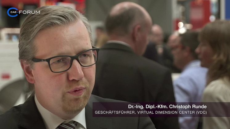 Vortragender auf dem CAE-Forum: VDC Fellbach