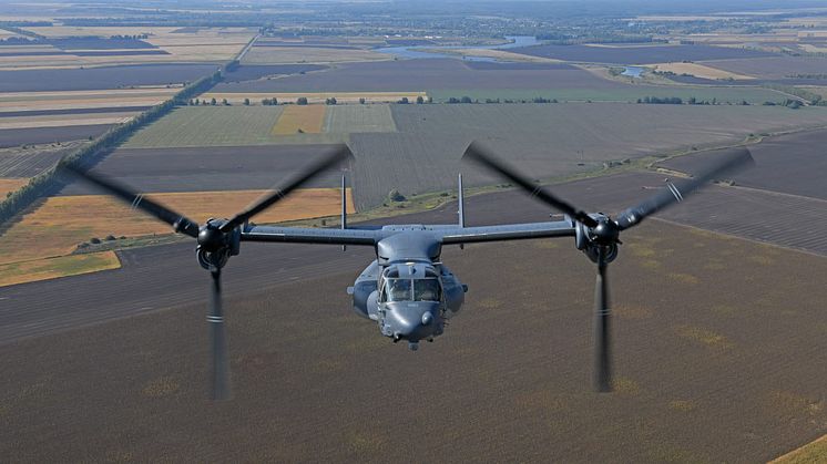 Pressinbjudan till Skaraborgs flygflottilj F 7, flygövning mellan Sverige och USA