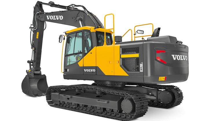 Volvo EC220E grävmaskin 22 ton - frilagd