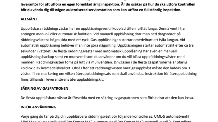 Årlig inspektion - Varför det är så viktigt!