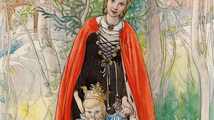 Carl Larsson, Prinsessan Vår, tidningen Jultomten 1898. Lärarstiftelsen. Foto: Per Myrehed. Bild beskuren.