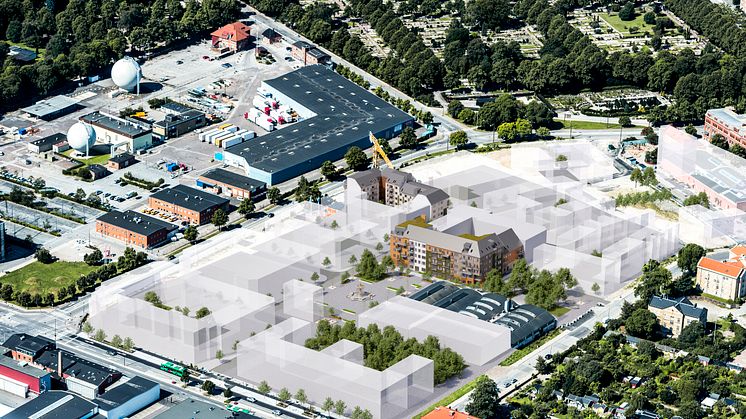 Kvarteret Pedalvagnen och kvarteret Föraren