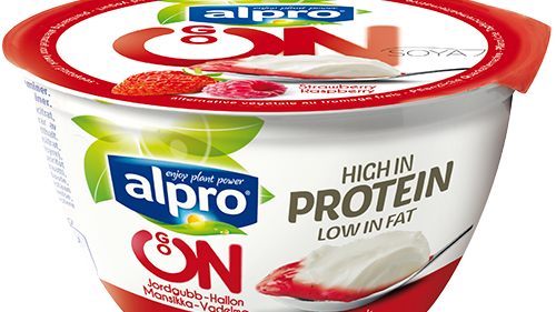 Alpro Go On Jordbær og Bringebær