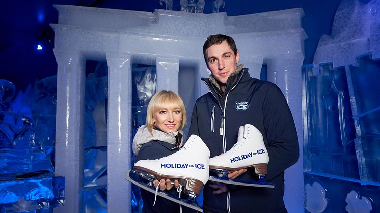 Aljona Savchenko und Bruno Massot stellen HOLIDAY ON ICE Show ATLANTIS in Berlin vor