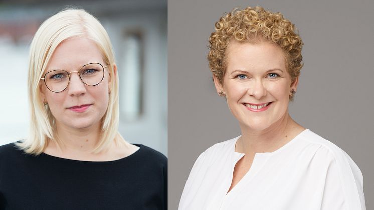 Karin Ernlund (C) och Karin Wanngård (S)