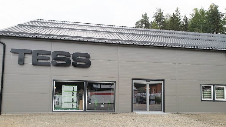 Det nye TESS-bygget i Storgata på Moelv. 