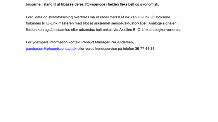 Øget modulariten i fielden