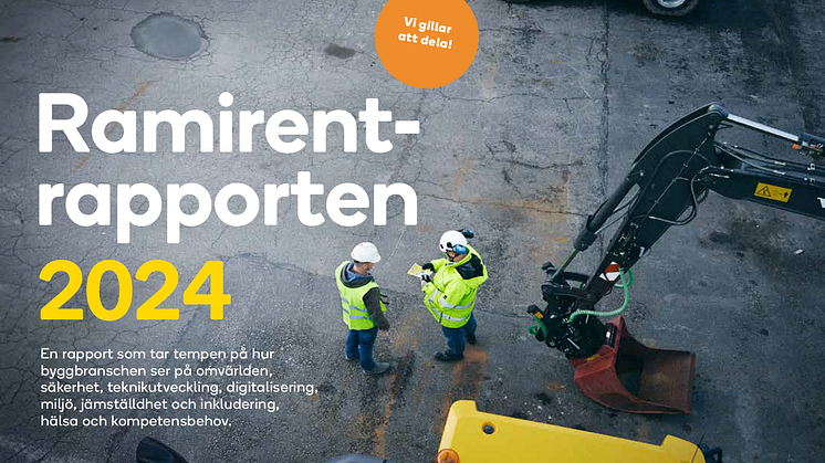 Idag släpps årets Ramirentrapport, som bland annat visar hur byggbranschen anammat nya tekniker som AI och drönare.