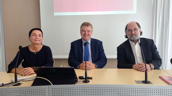 von rechts: Prof. Deckow, Prof. Hänsel, Prof. Tobisch.