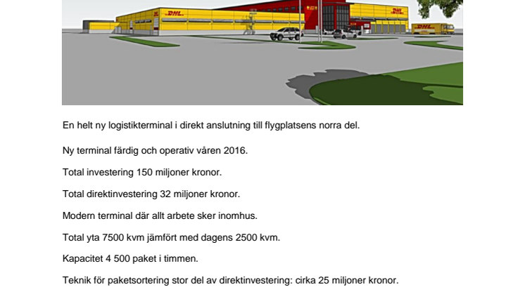 DHL gör historisk satsning på svenska marknaden - faktablad
