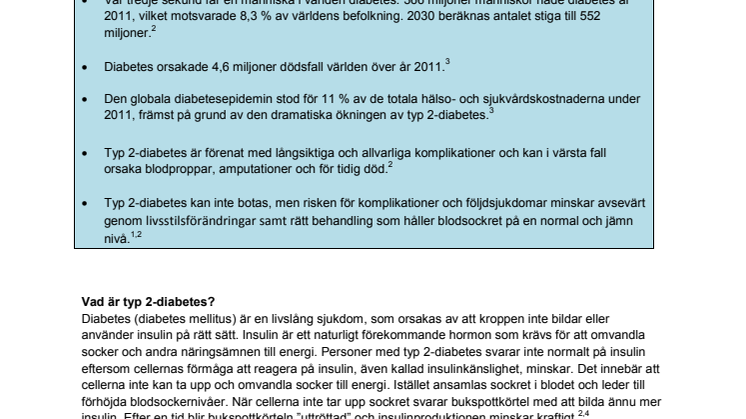 Fakta om typ-2 diabetes 