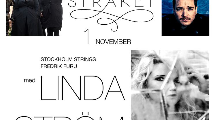 "Live stråket" på Engelen med Stockholm Strings i ledning av Fredrik Furu med gäst Linda Ström den 1 november!
