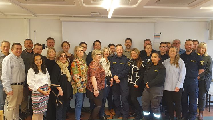 Lokala brottsförebyggande rådet vid mötet i februari