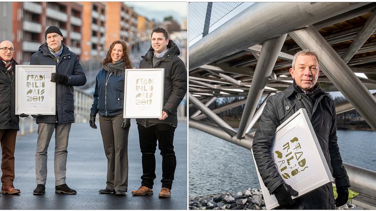 Stadsmiljöpriset 2019 delas mellan två brobyggare 