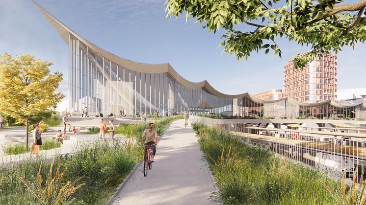 Västerås nya resecentrum, illustrationBIG
