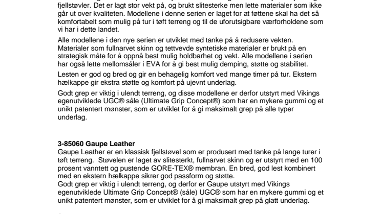 Lett og komfortabelt fottøy til høstens fjelltur.