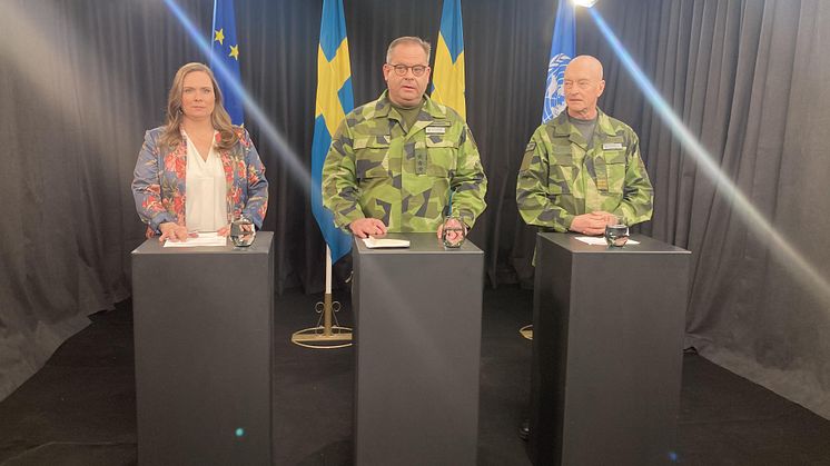 Inbjudan till digital pressträff: Försvarsmakten gällande omvärldsläget