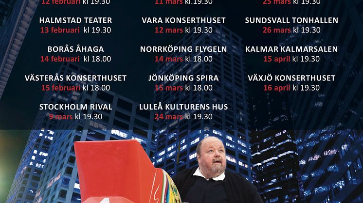 KALLE MORAEUS SUCCÈSHOW ”EN DALMAS I STORSTAN” PÅ SVERIGETURNÈ VÅREN 2015!