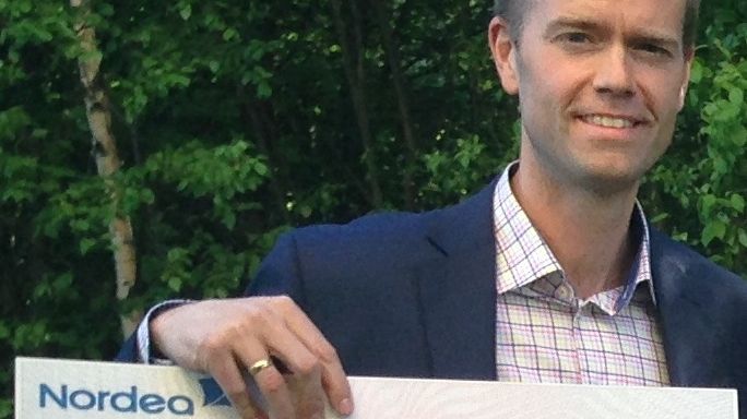 Mattias Lundberg prisas för bästa affärsidé