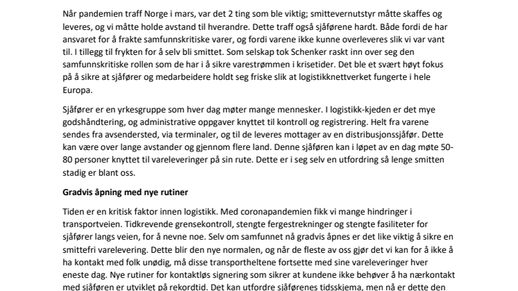 Sjåførene er våre helter