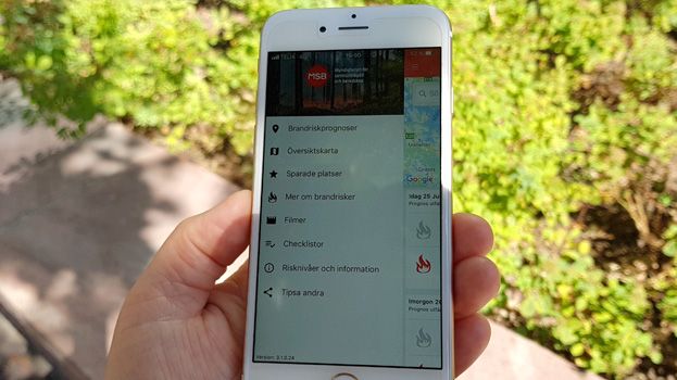 Så kan turister få information om brandläget