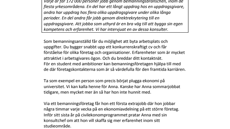 Så får du fart på din karriär - med hjälp av bemanningsbranschen