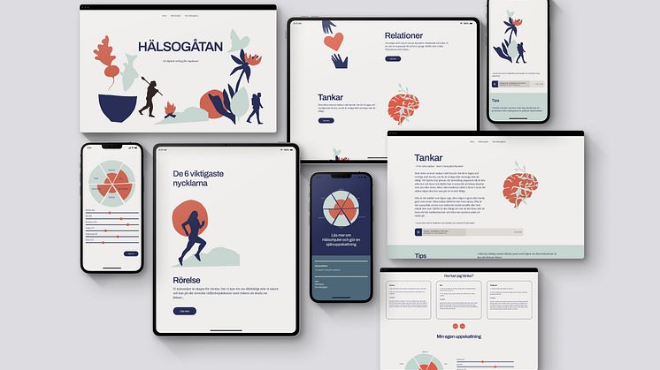HiQ builds an interactive website based on Anders Wallensten’s youth version of Hälsogåtan.