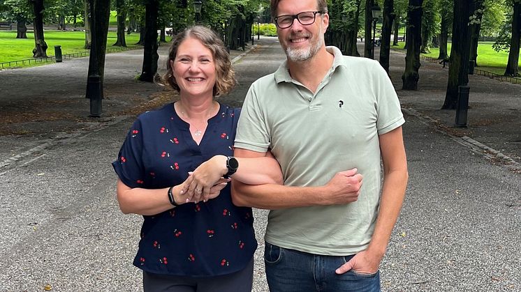 Pia Groundstroem, vd för TIL-Tid och Jonas Borglin, VD, Turnpike Group.