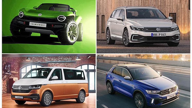 Volkswagen præsenterer på Genève Motor Show ID. BUGGY konceptbilen, T-Roc R, faceliftet Passat og T6.1 Multivan