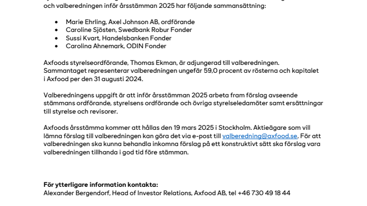 Valberedning inför Axfoods årsstämma 2025.pdf